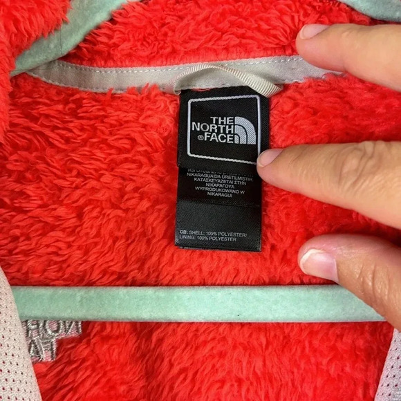 The North Face Fleece Jacket Sweater in Bright Orange size M - Picture 6 of 12